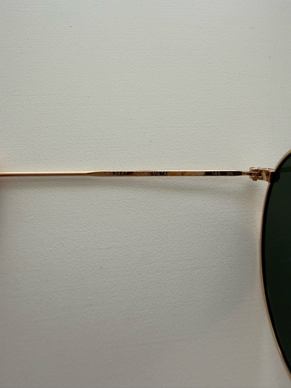 Ray-Ban Gold Frame Sunglasses with Dark Green Lenses - Picture 6 of 8